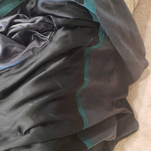 London Fog L green luxe all season trench coat removable lining - Picture 12 of 17